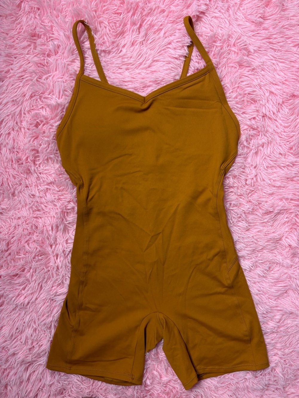 Peachy Bunz Burnt Orange Active Romper